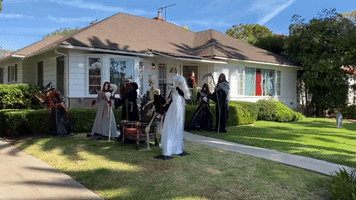 Residents Go All Out for 'Favorite Halloween House' Competition in Los Angeles Suburb