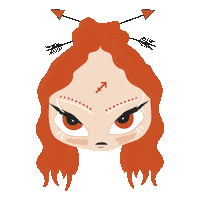 Girl Sticker Sticker by Gabriela Santos
