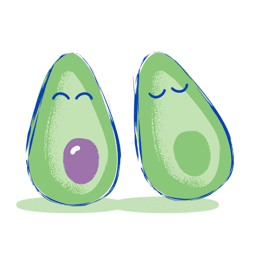 Avocado Art Sticker by mustelasg