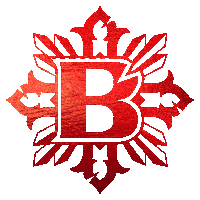 bishoptattoo logo red xmas tattoo Sticker