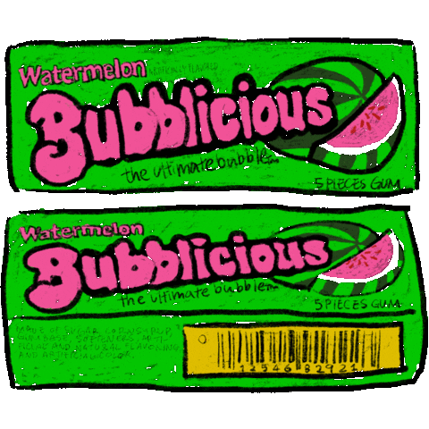 Bubble Gum Pink Sticker