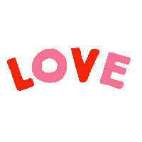 lcdesigns love heart pink red Sticker