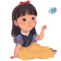 Bird Princess Sticker by Rafhi Dominic
