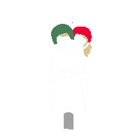 Couple Love Sticker by Grand-Mercredi