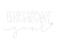 Birthday Lettering Sticker