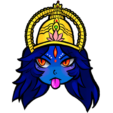 sam_madhu kali Sticker