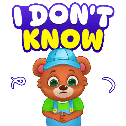 Confused No Idea Sticker by Lucas and Friends by RV AppStudios