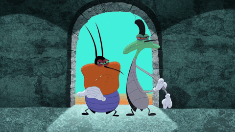 brace yourself bad guys GIF by Oggy and the Cockroaches