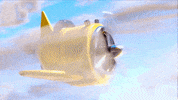 artbysheraz anime cartoon 3d plane GIF