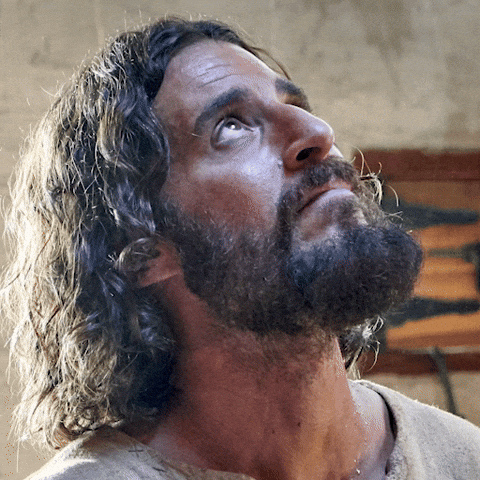 Jesus Looking Up GIF by The Chosen Brasil
