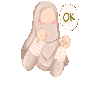 ainaasyari ok okay sip oke Sticker