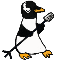 palmfmwithyukamaya dance penguin ペンギン 歌 Sticker