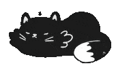 Sleepy Cat Sticker