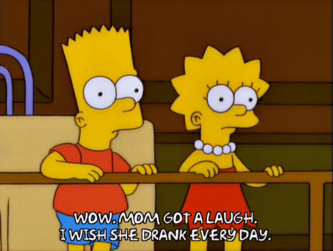 drunk bart simpson GIF