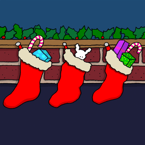 Christmas Stockings GIF by Chippy the Dog