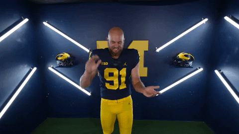 Go Blue College Football GIF by Michigan Athletics