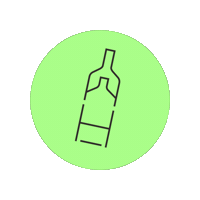 HuffmansLtd logo bottle huffmans huffmans logo Sticker