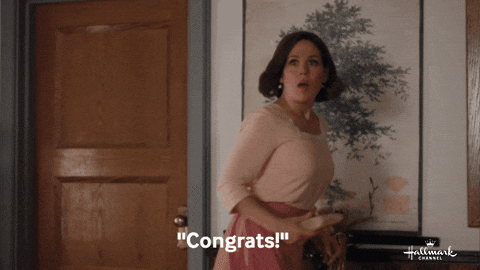 When Calls The Heart Congrats GIF by Hallmark Channel