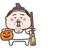 Old Man Halloween Sticker