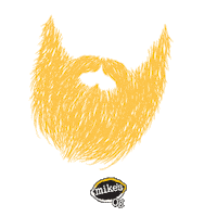 Flow Moustache Sticker by mikeslemonadeca