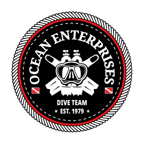 oceanenterprises scuba diving oe scuba dive ocean enterprises Sticker
