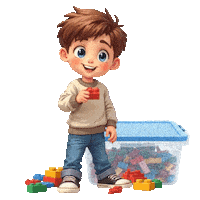 Boys Girls Legos Sticker