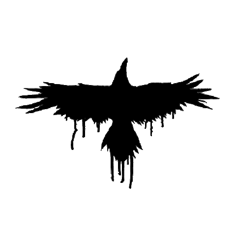 hydruspoetry logo black ravens raven Sticker