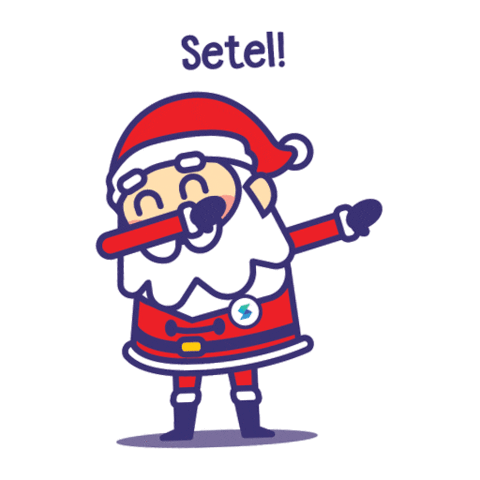 Happy Merry Christmas Sticker by Setel