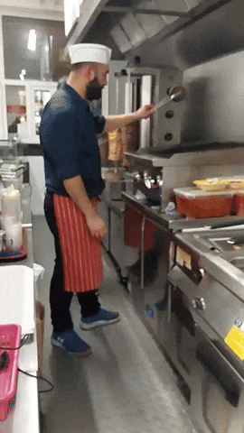 Delicious Turkish kebab preparation