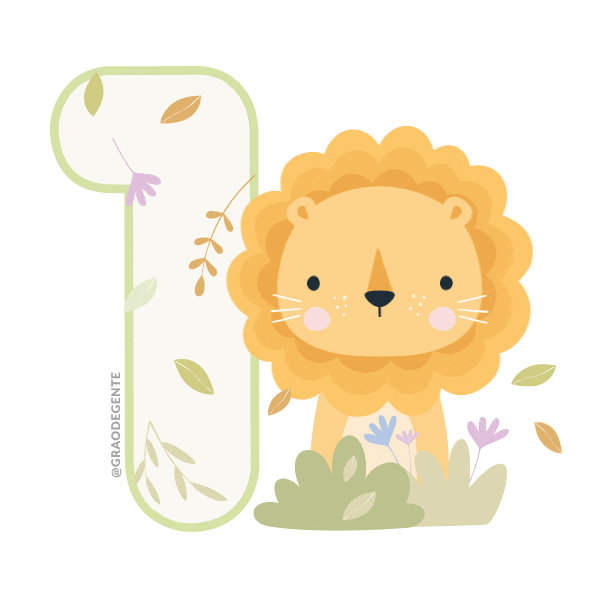 Baby Lion Sticker by Grão de Gente