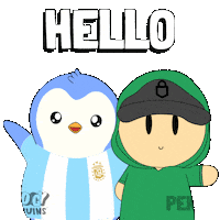 Penguin Hello Sticker by Pudgy Penguins