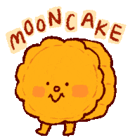 Moon Cake Festival Sticker by Katharine Kow