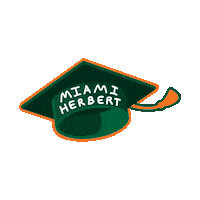 Graduation Cap Sticker by Miami Herbert Business School at the University of Miami