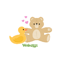 Teddy Bear Love Sticker by WHIMZEES
