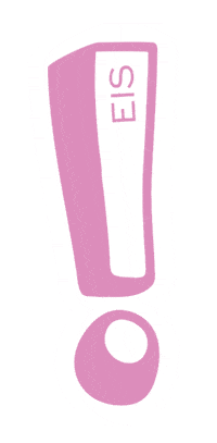 Bunt Exclamation Mark Sticker by eis.de