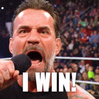 Cm Punk Win GIF by WWE