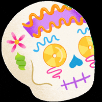 Gabyolra calavera diademuertos candyskull GIF