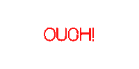 Oh No Pain Sticker by Mat Voyce