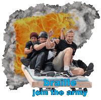 Sticker by Braille Skateboarding
