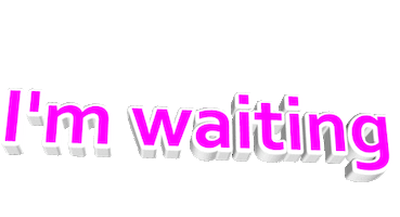 text waiting Sticker