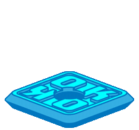 Blue Tile Sticker by Big Potato Games
