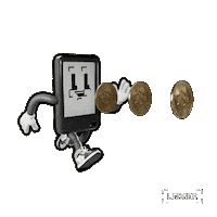Video Game Running Sticker by Ledger