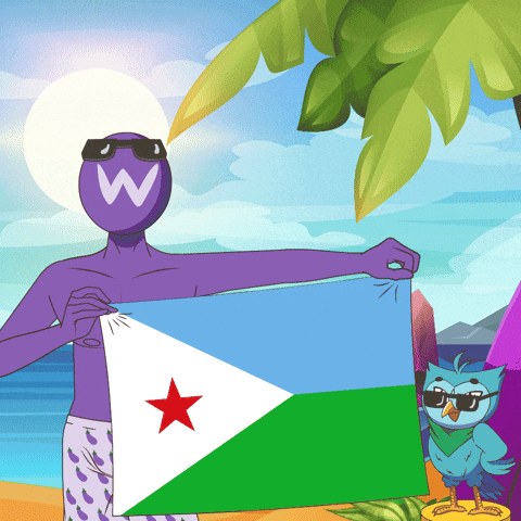 Flag Of Djibouti Ela GIF