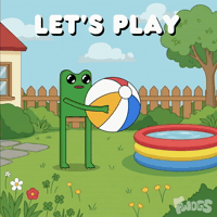 Wanna Play Good Times GIF by fwogs