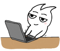 work computer Sticker by ouou