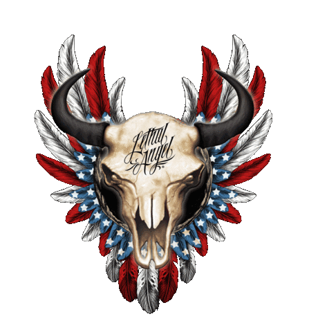 America Skull Sticker by Lethal Threat