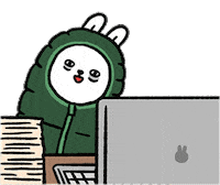 懶散兔與啾先生 Sticker