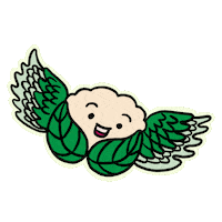 Whollyveggie food health vegan fly Sticker