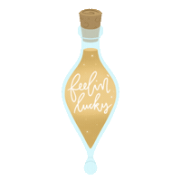 Lularocks luck potter potion feeling lucky Sticker