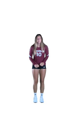 Happy Jump Sticker by Aquinas Volleyball